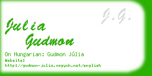 julia gudmon business card